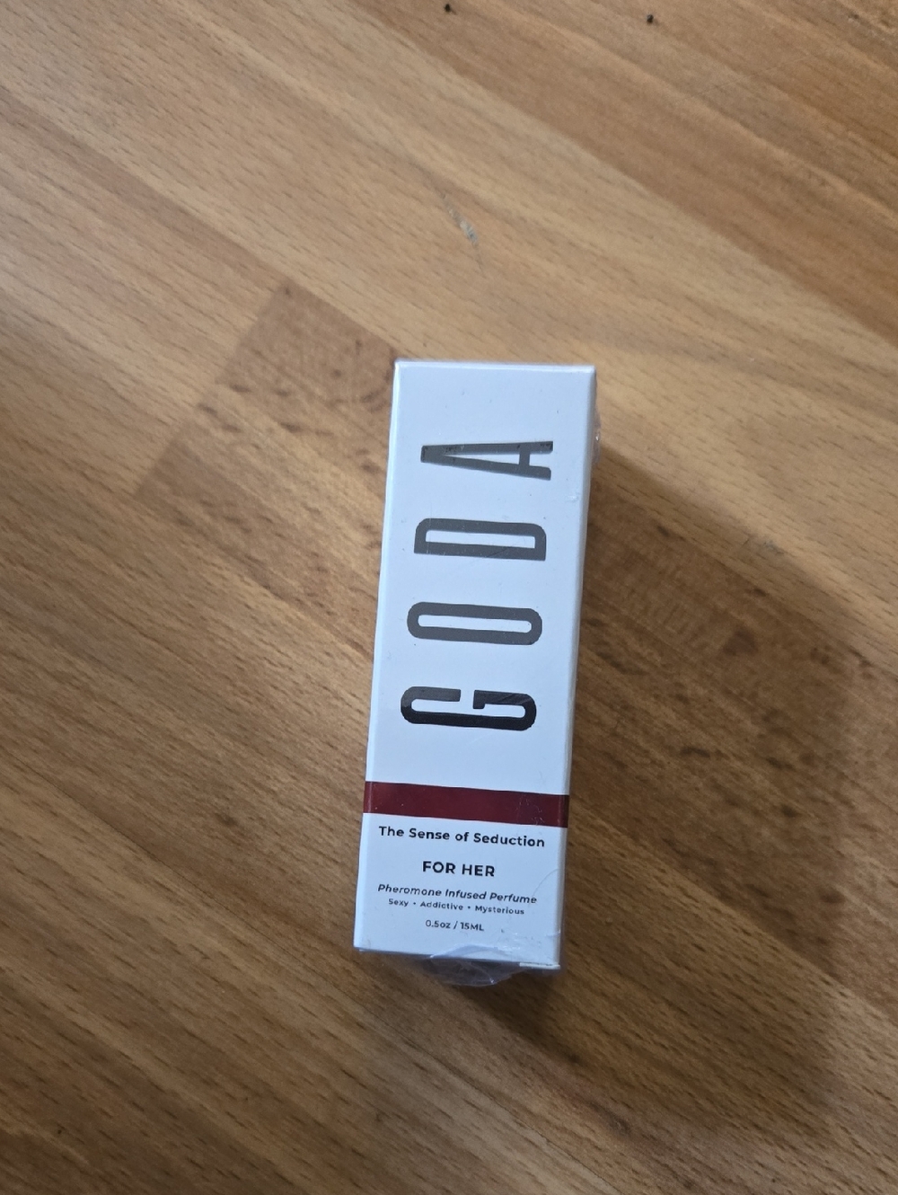 For Her Pheromone Infused Perfume Oil - White with Burgundy Accent